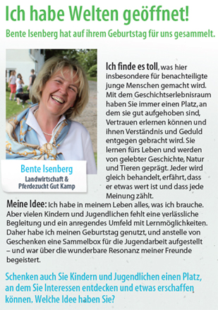 Warum ich spende: Für Kinder und Jugendliche